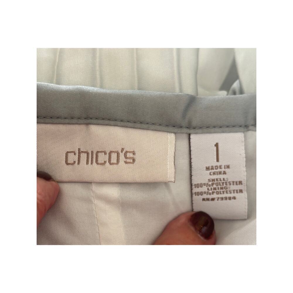 Chico's pleated gray ombre maxi skirt - Picture 3 of 3